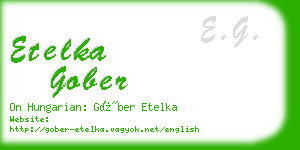 etelka gober business card